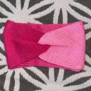 Handmade Messy bun Ear warmer Hot Pink/Baby Pink…